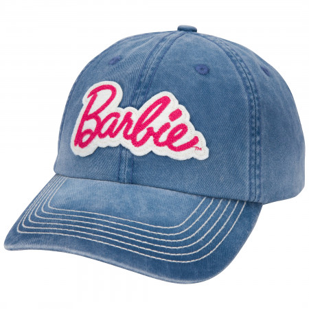Barbie Logo Snapback Denim Hat